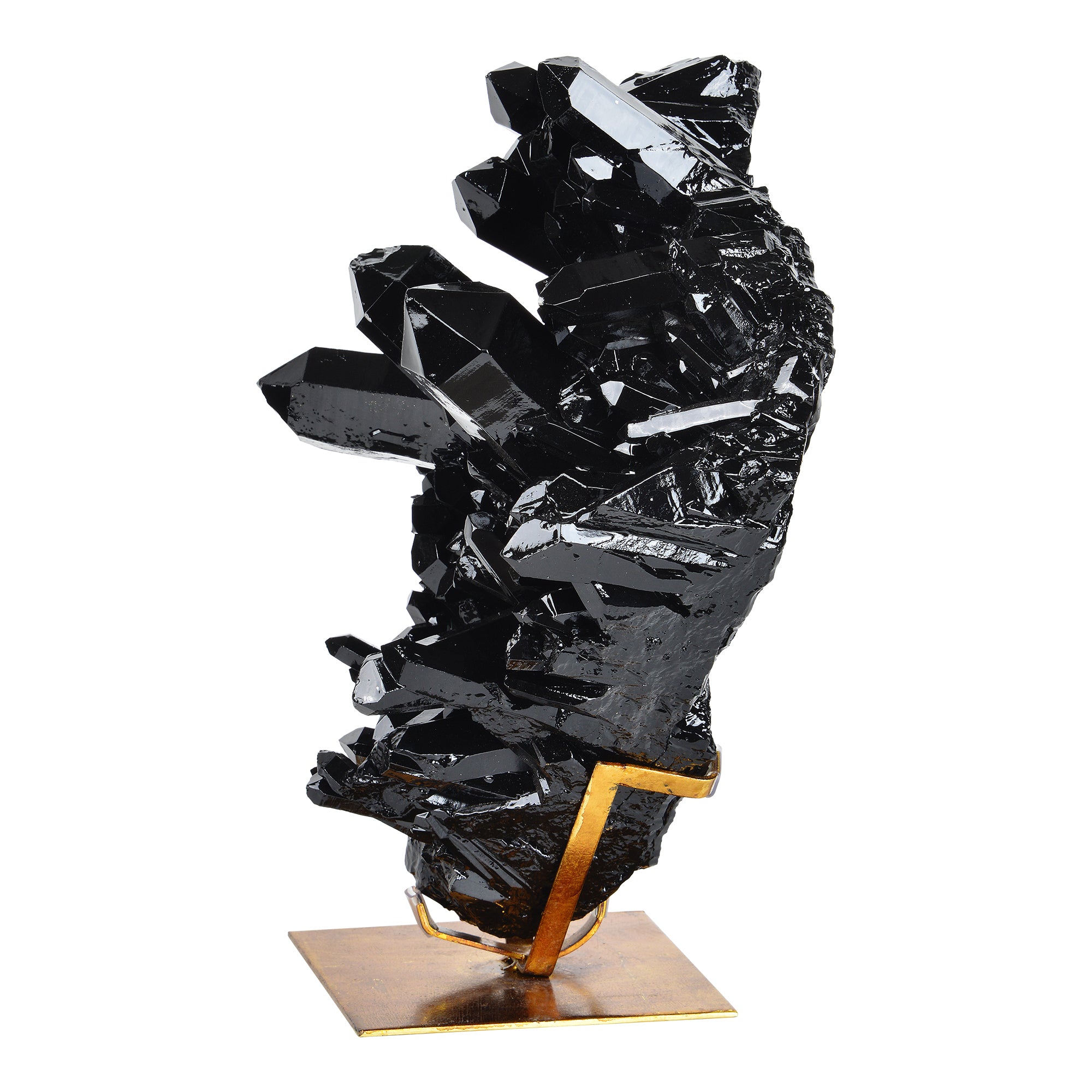 Burnett Indoor Resin Statue, Black-Statue-DECOROLALA