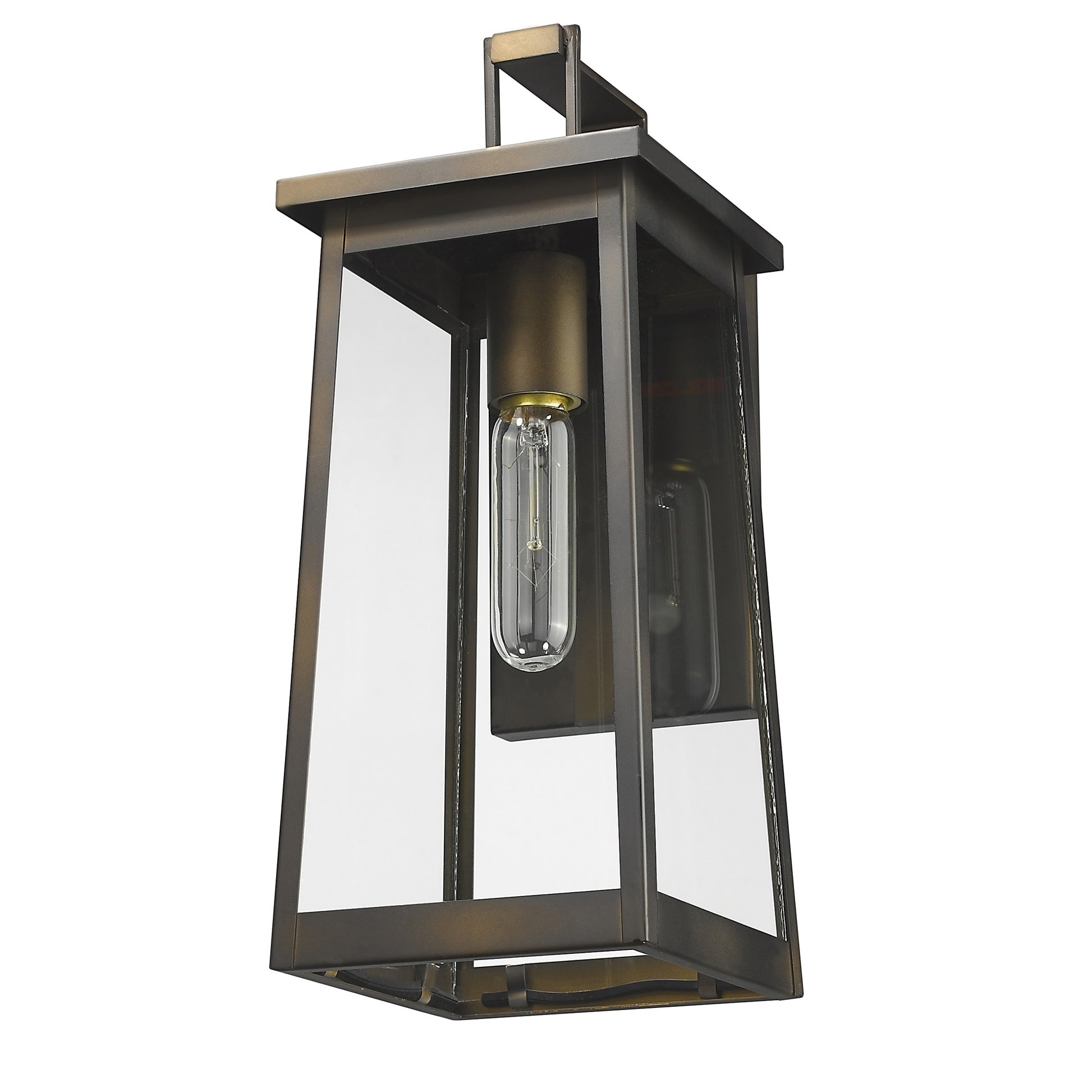 Burnished Bronze Contempo Elongated Outdoor Wall Light-Outdoor Lighting-DECOROLALA