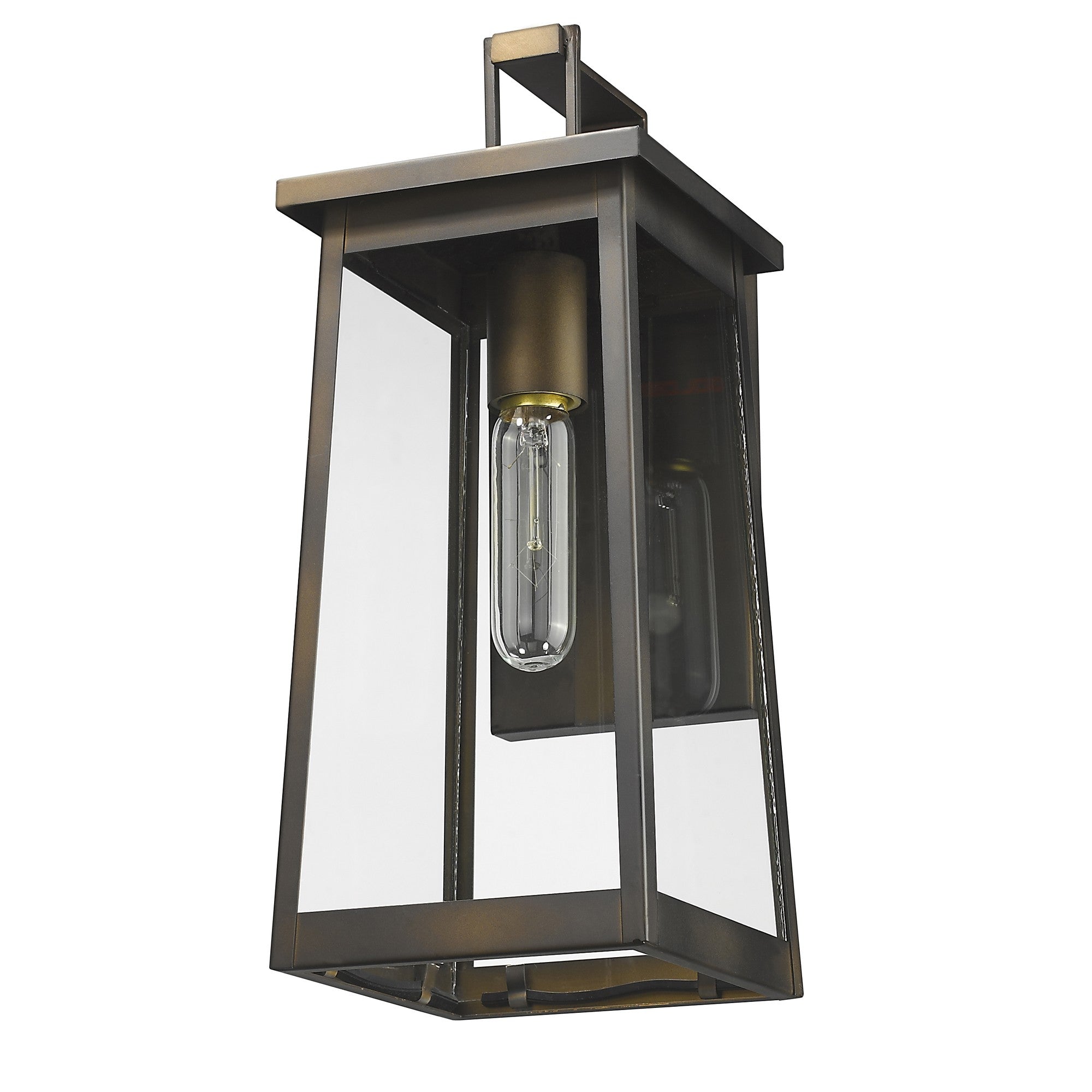 Burnished Bronze Contempo Elongated Outdoor Wall Light-Outdoor Lighting-DECOROLALA