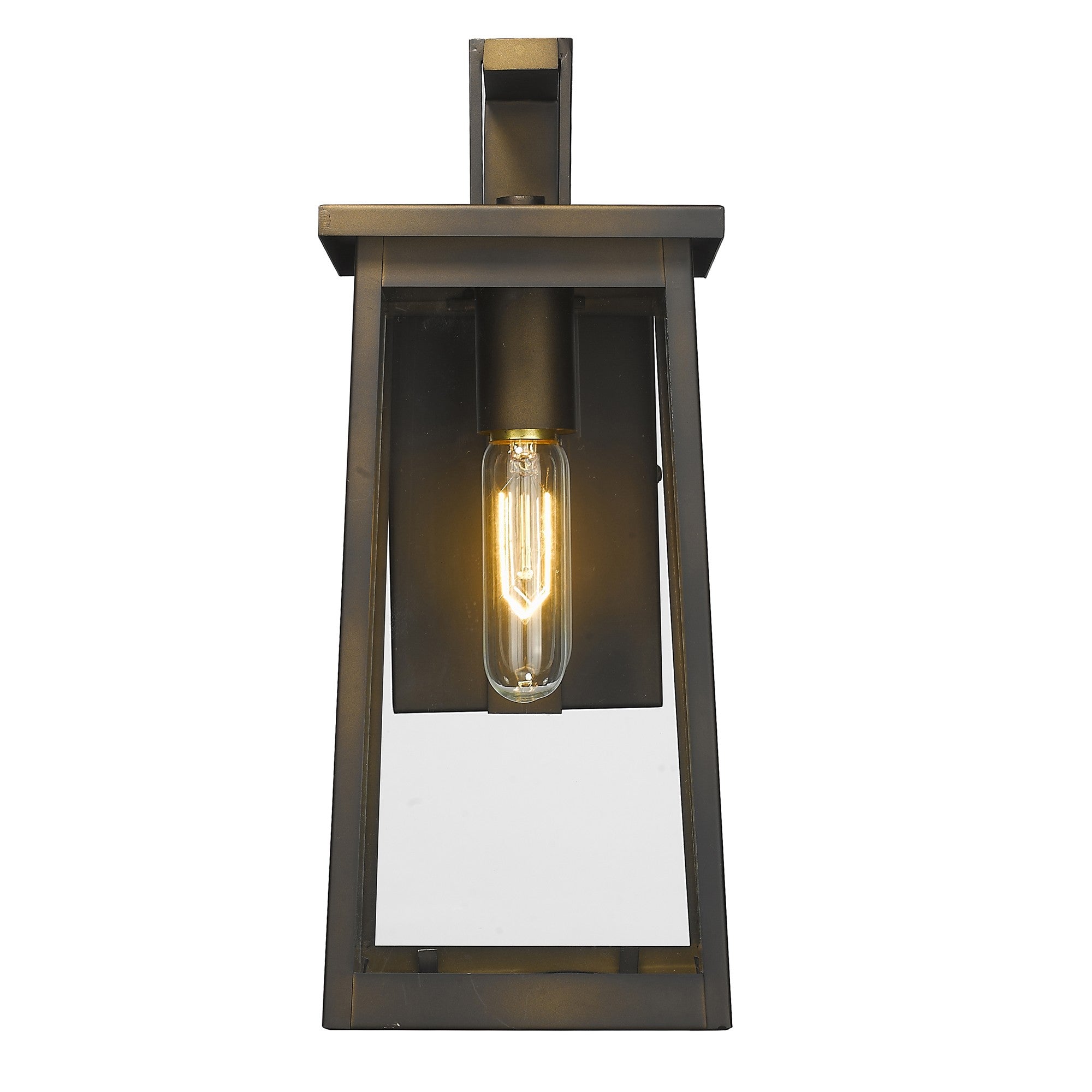 Burnished Bronze Contempo Elongated Outdoor Wall Light-Outdoor Lighting-DECOROLALA