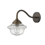 Burnished Bronze Vintage Schoolhouse Outdoor Wall Light-Outdoor Lighting-DECOROLALA