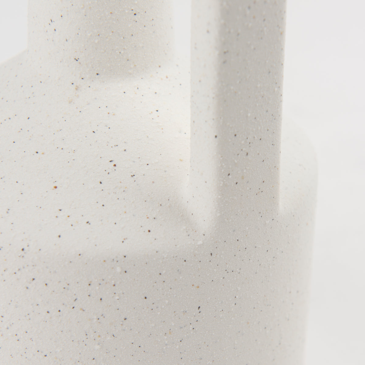 Burton 10.8H Small White Ceramic Jug Vase-Vase-DECOROLALA