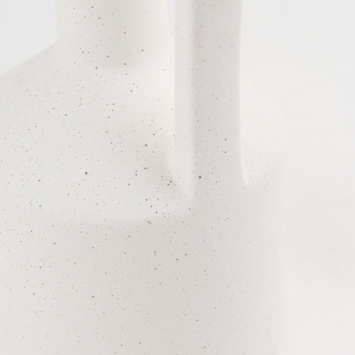 Burton 14.2H Medium White Ceramic Jug Vase-Vase-DECOROLALA