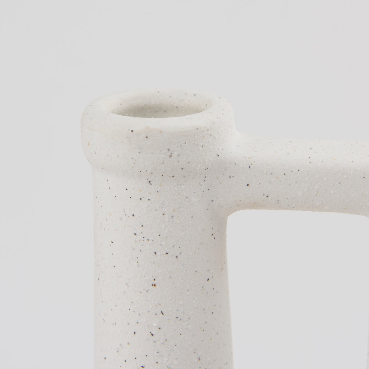 Burton 17.1H Large White Ceramic Jug Vase-Vase-DECOROLALA
