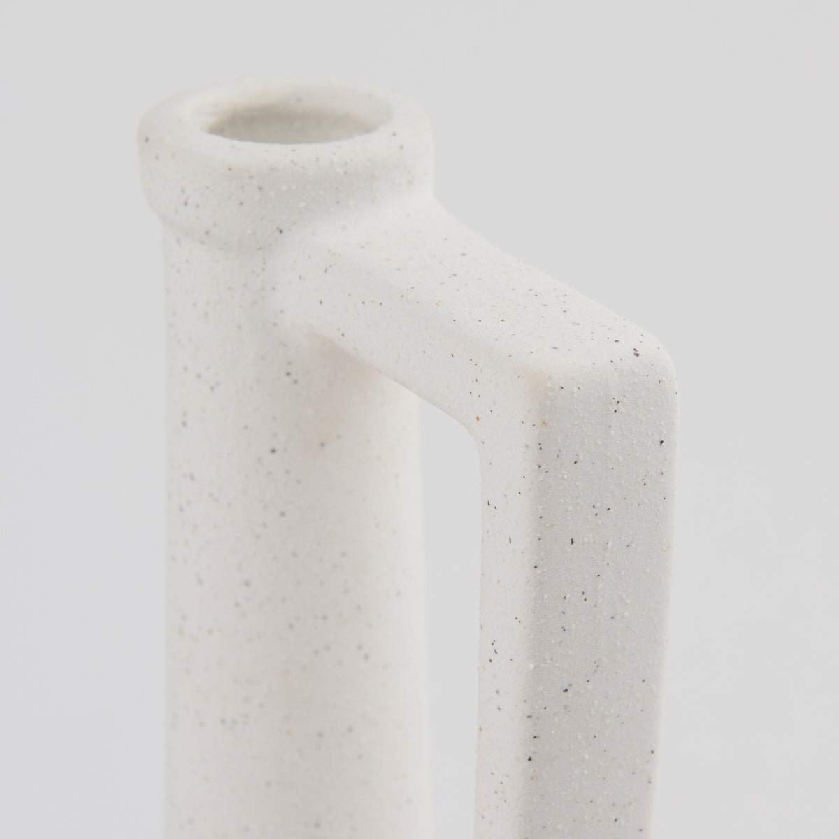 Burton 17.1H Large White Ceramic Jug Vase-Vase-DECOROLALA