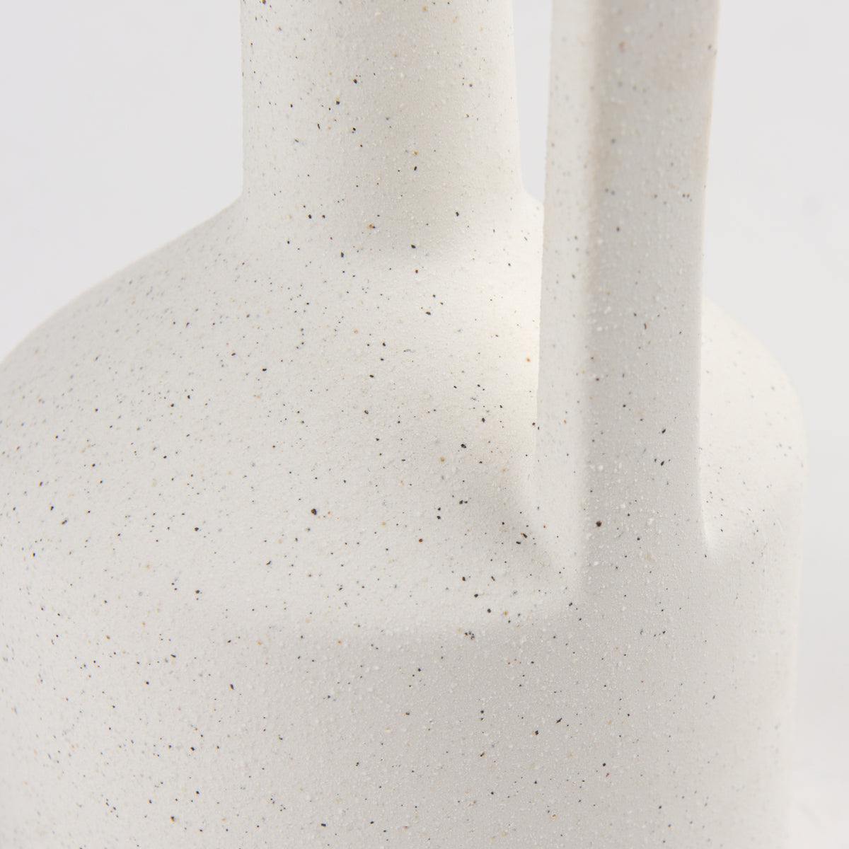 Burton 17.1H Large White Ceramic Jug Vase-Vase-DECOROLALA