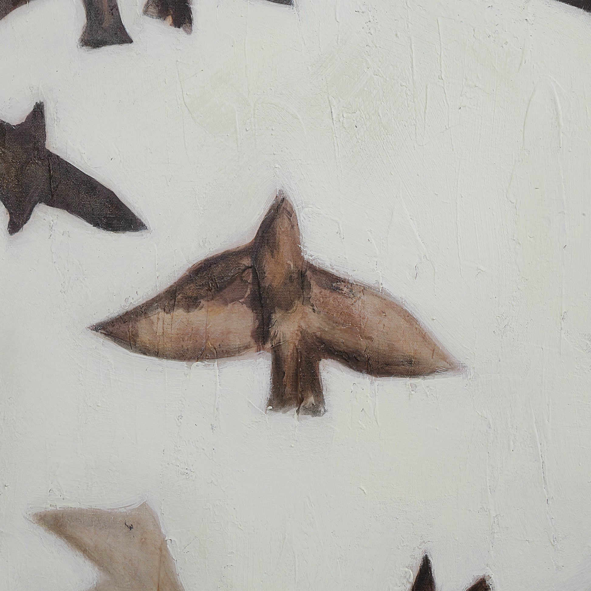 Busan 50" H x 40" W Canvas Art, White-Canvas Art-DECOROLALA