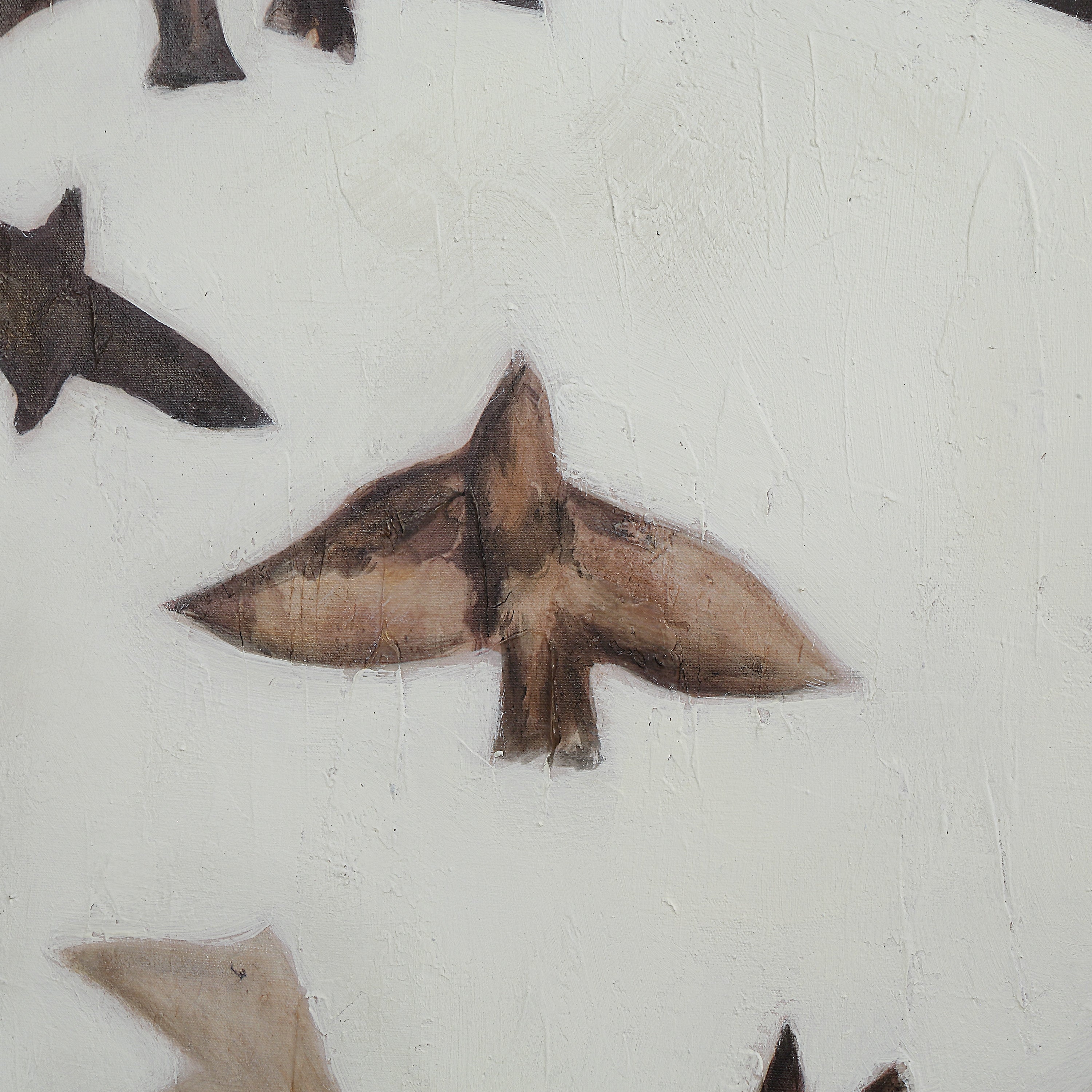 Busan 50" H x 40" W Canvas Art, White-Canvas Art-DECOROLALA