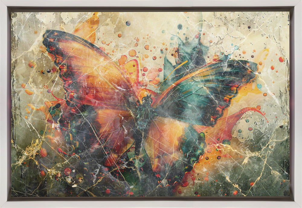 Butterfly Animal Vintage Art Illustration Wallart 04-canvas-DECOROLALA