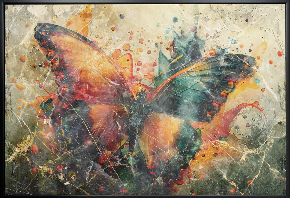 Butterfly Animal Vintage Art Illustration by Rafal Kulik-canvas-DECOROLALA