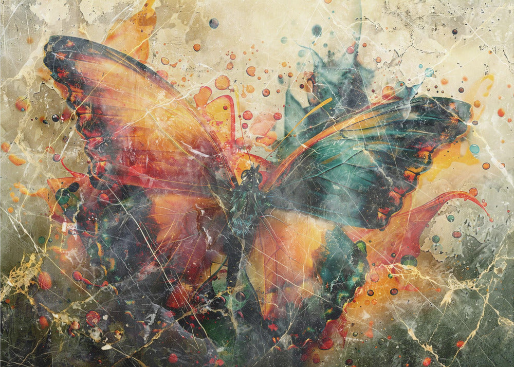 Butterfly Animal Vintage Art Illustration by Rafal Kulik-canvas-DECOROLALA