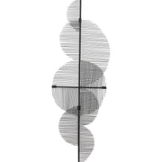 Byers 51.5" Wide Wall Art, Black Powder-Wall Art-DECOROLALA