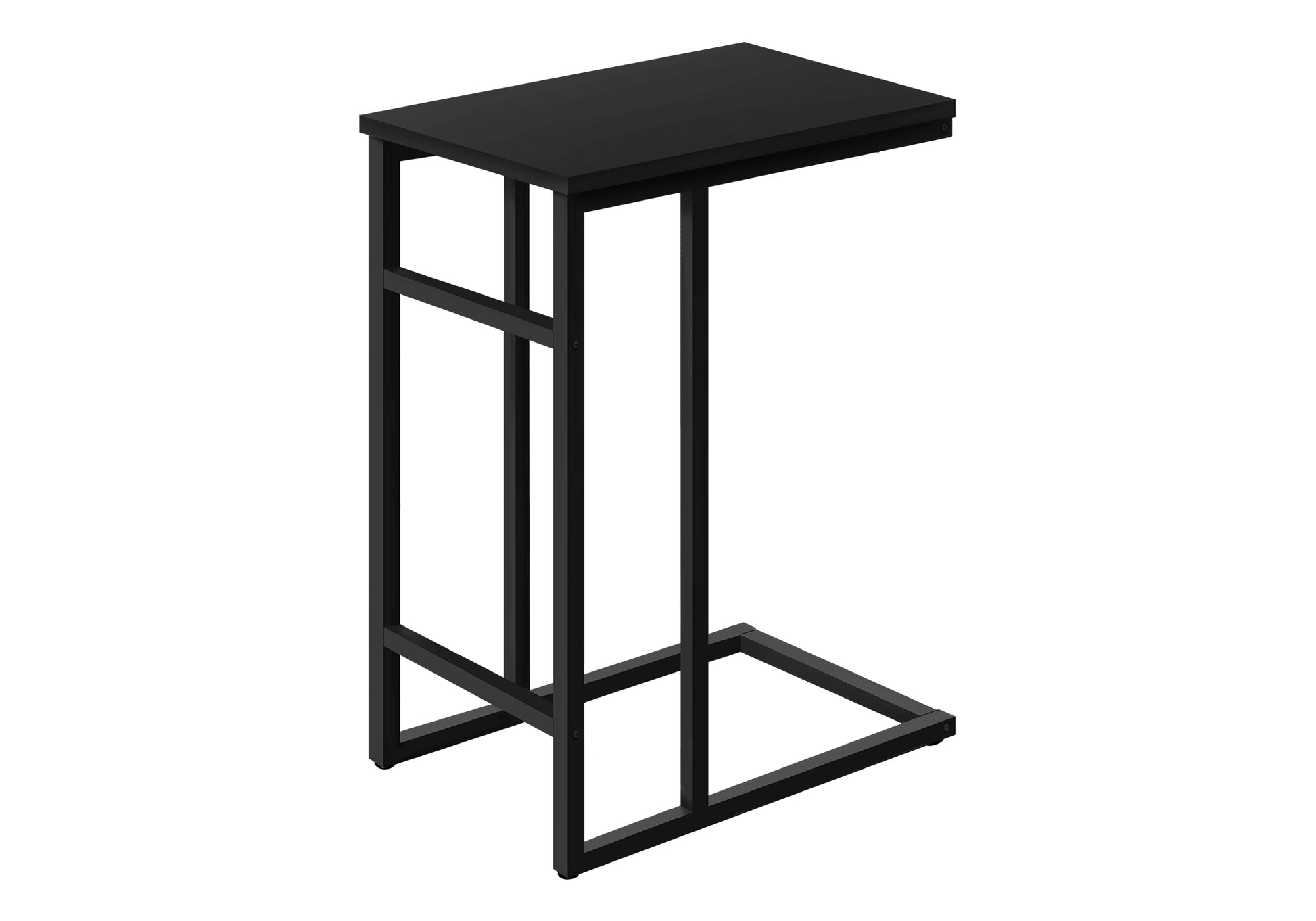 C-Shape Side Table - 24"H Black-Accent Table-DECOROLALA