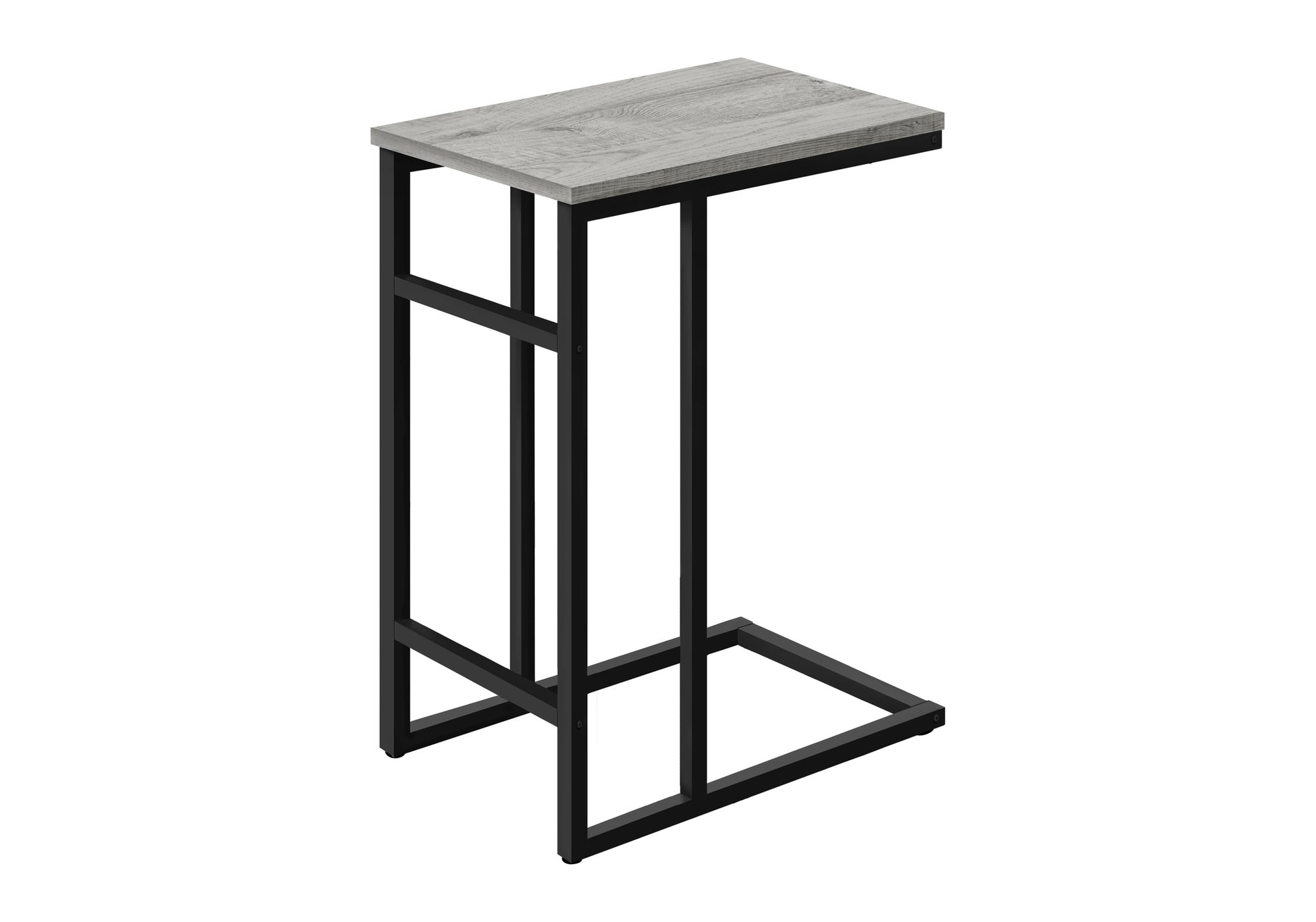 C-Shape Side Table - 24"H Black-Accent Table-DECOROLALA