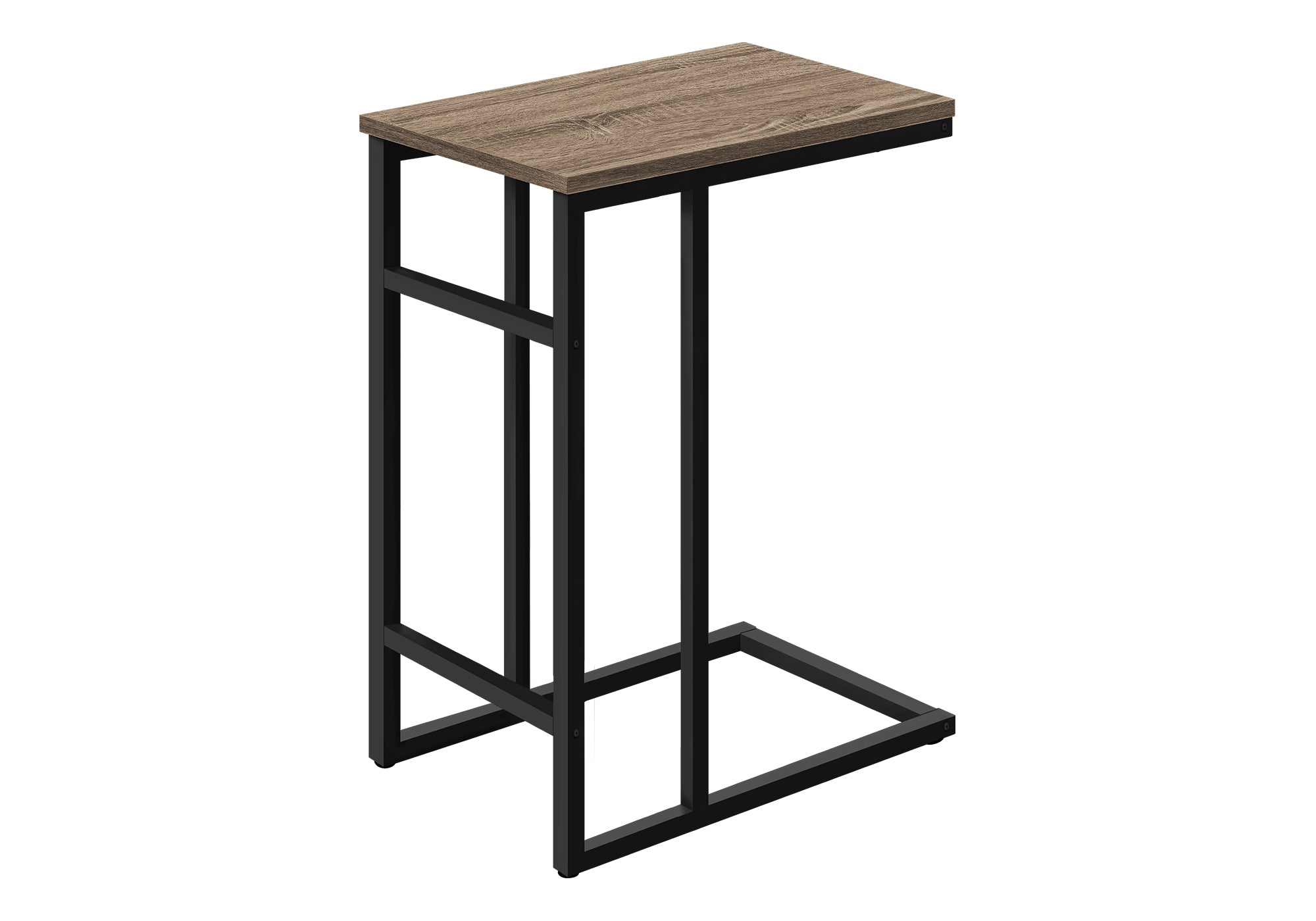 C-Shape Side Table - 24"H Black-Accent Table-DECOROLALA