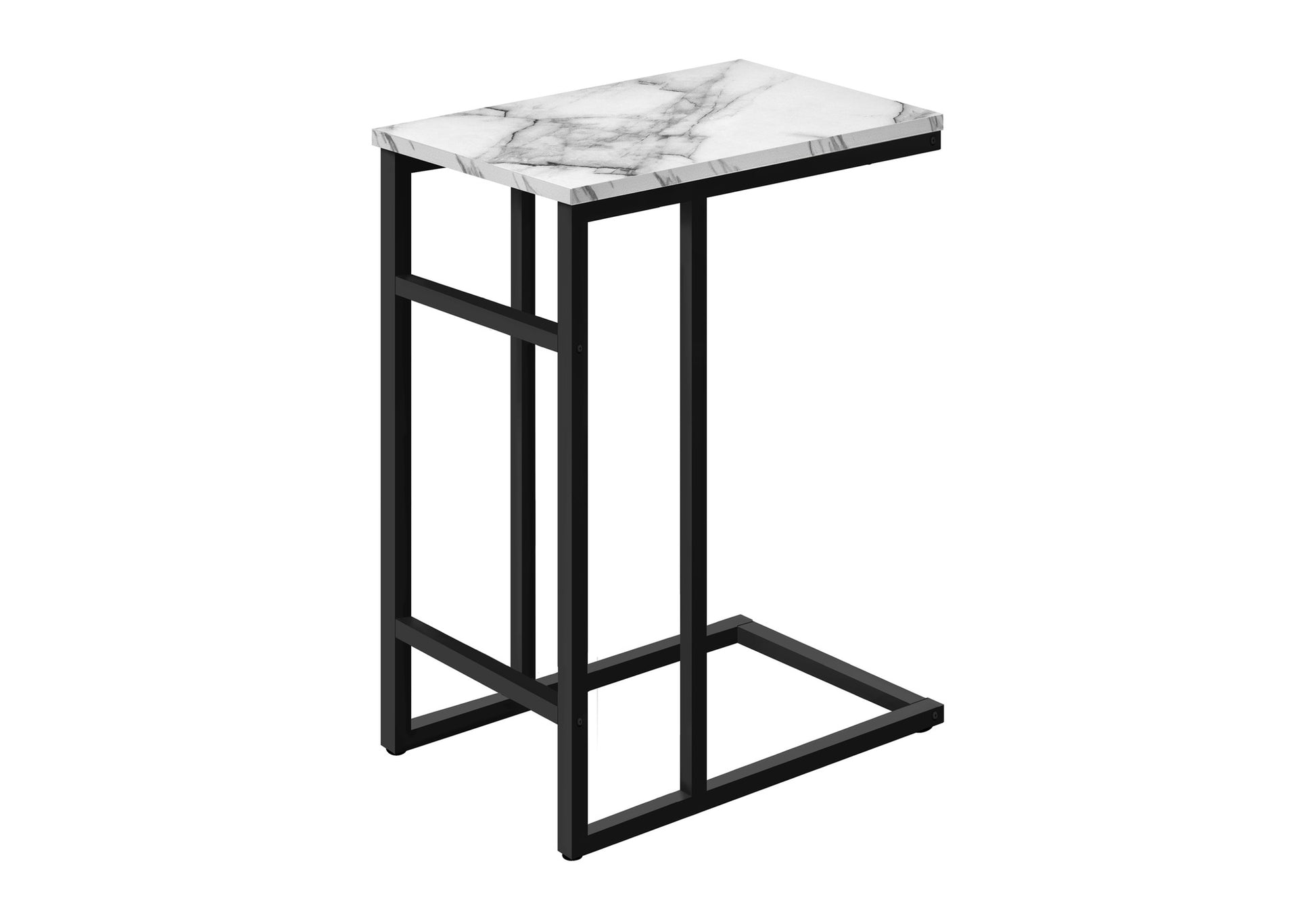 C-Shape Side Table - 24"H Black-Accent Table-DECOROLALA