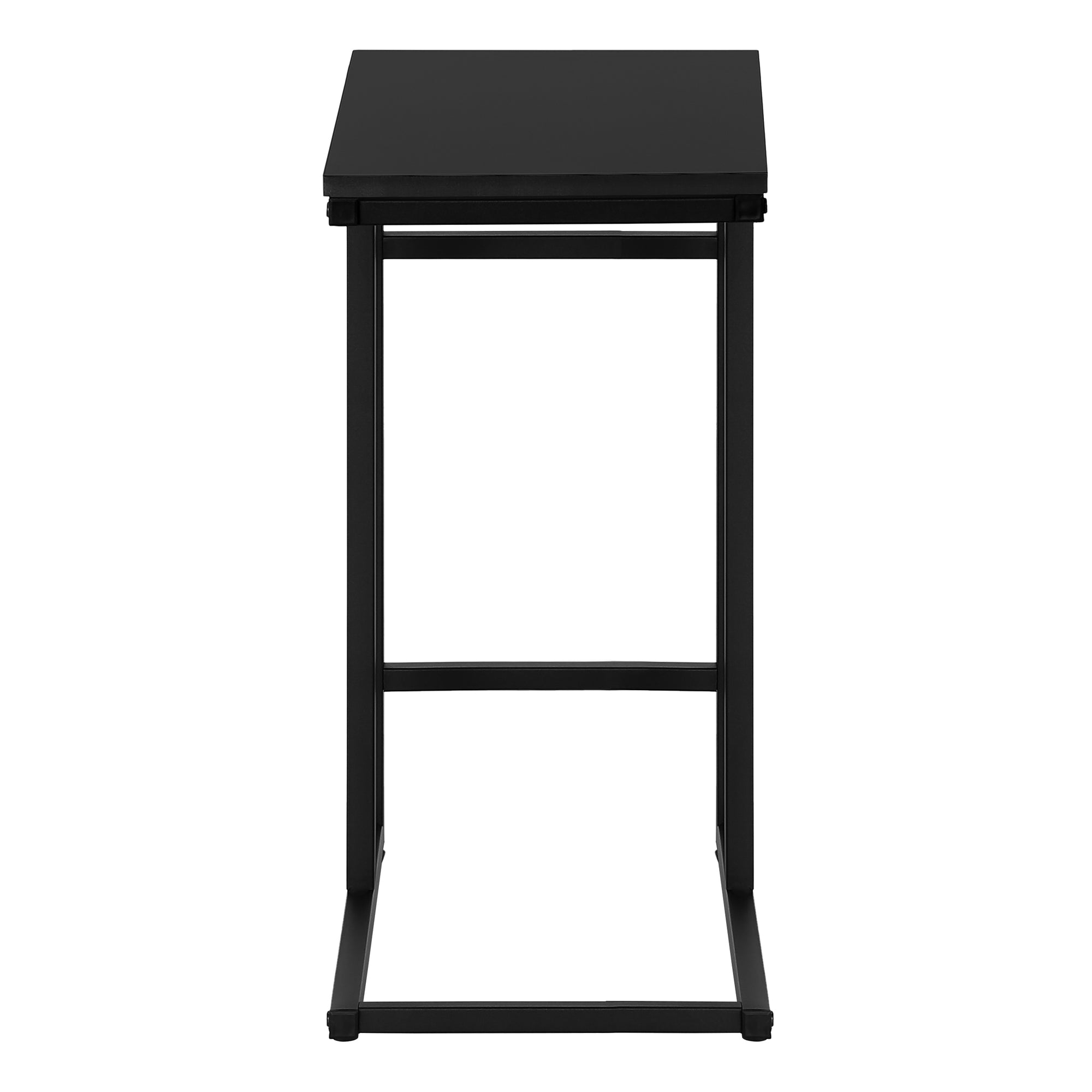 C-Shape Side Table - 24"H Black-Accent Table-DECOROLALA