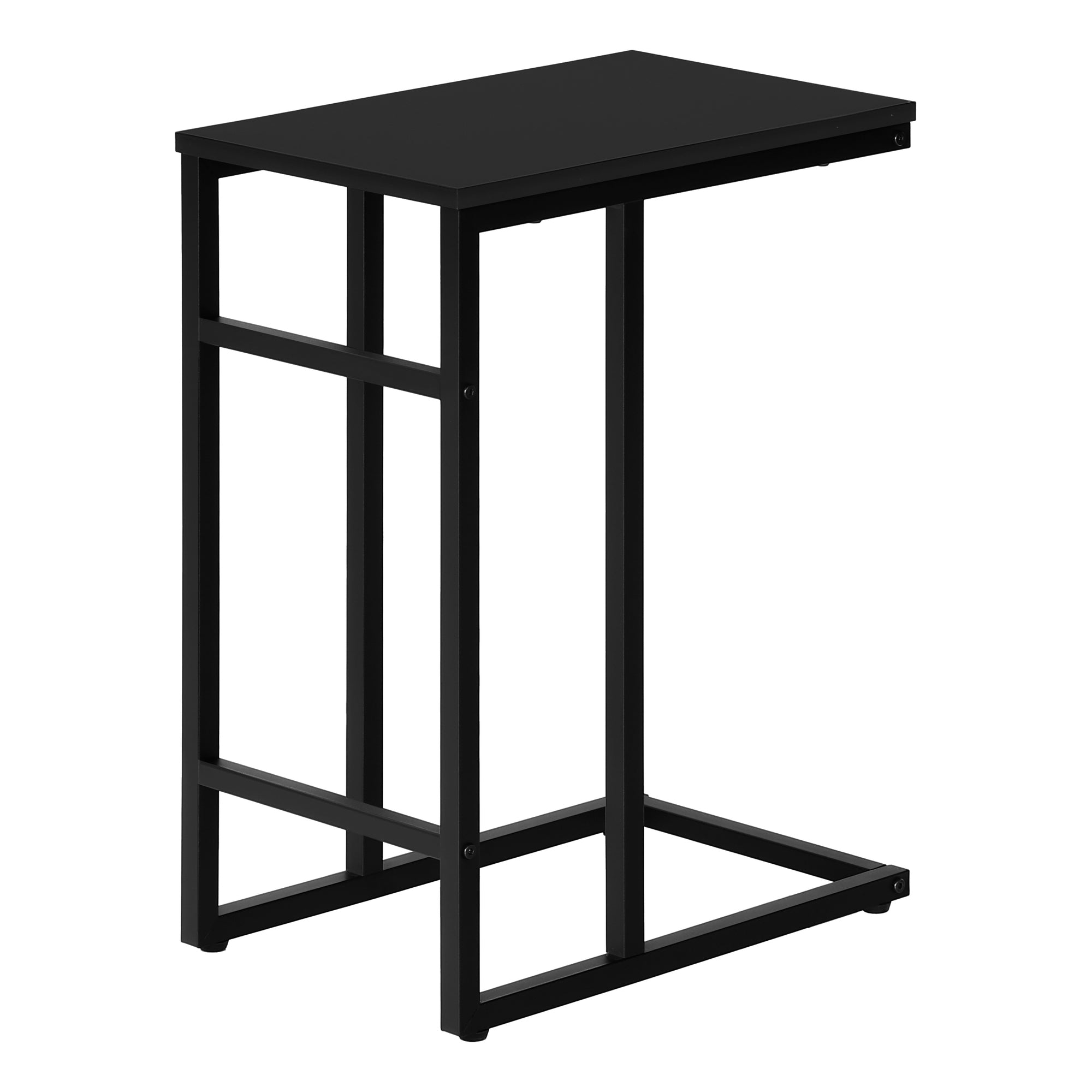 C-Shape Side Table - 24"H Black-Accent Table-DECOROLALA