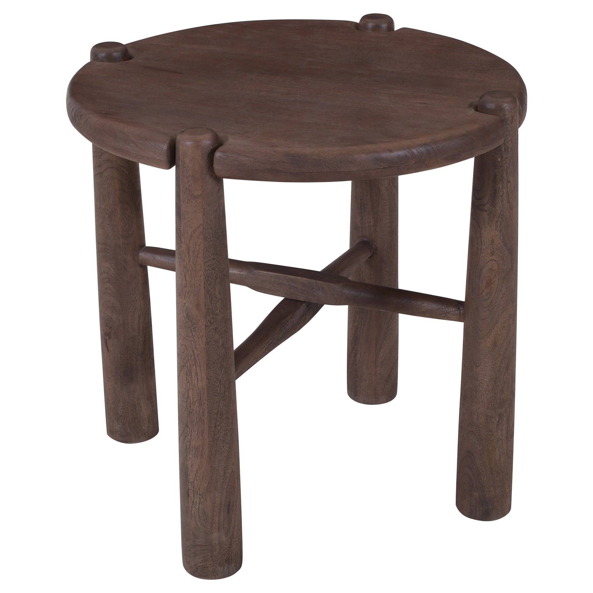 CARLYN-ACCENT TABLE-DARK WALNUT-DECOROLALA
