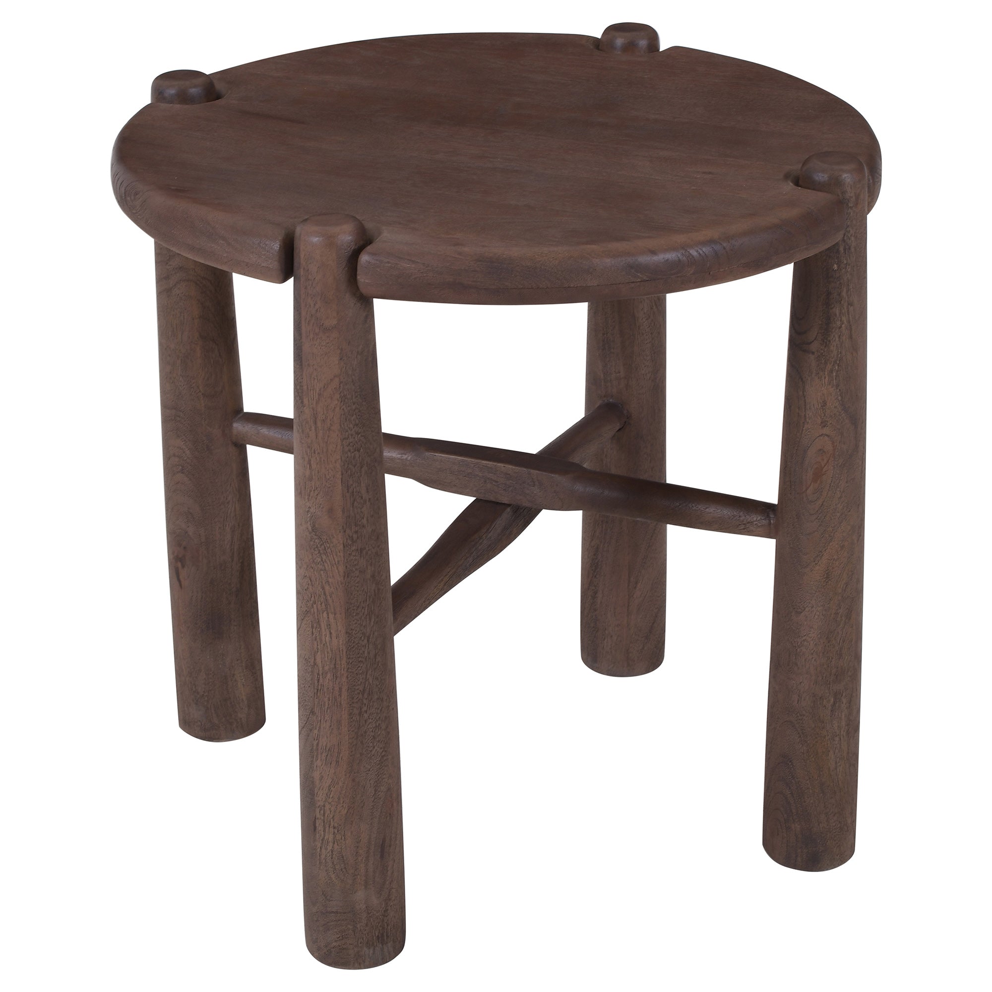 CARLYN-ACCENT TABLE-DARK WALNUT-DECOROLALA