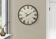CLOCKS - 20"DIA / WALL CLOCK / ANTIQUE BROWN-Clock-DECOROLALA