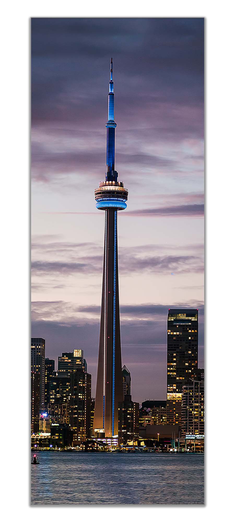 CN Tower Photo Canvas 72x24 - Toronto Skyline Wall Art-Wall Art-DECOROLALA