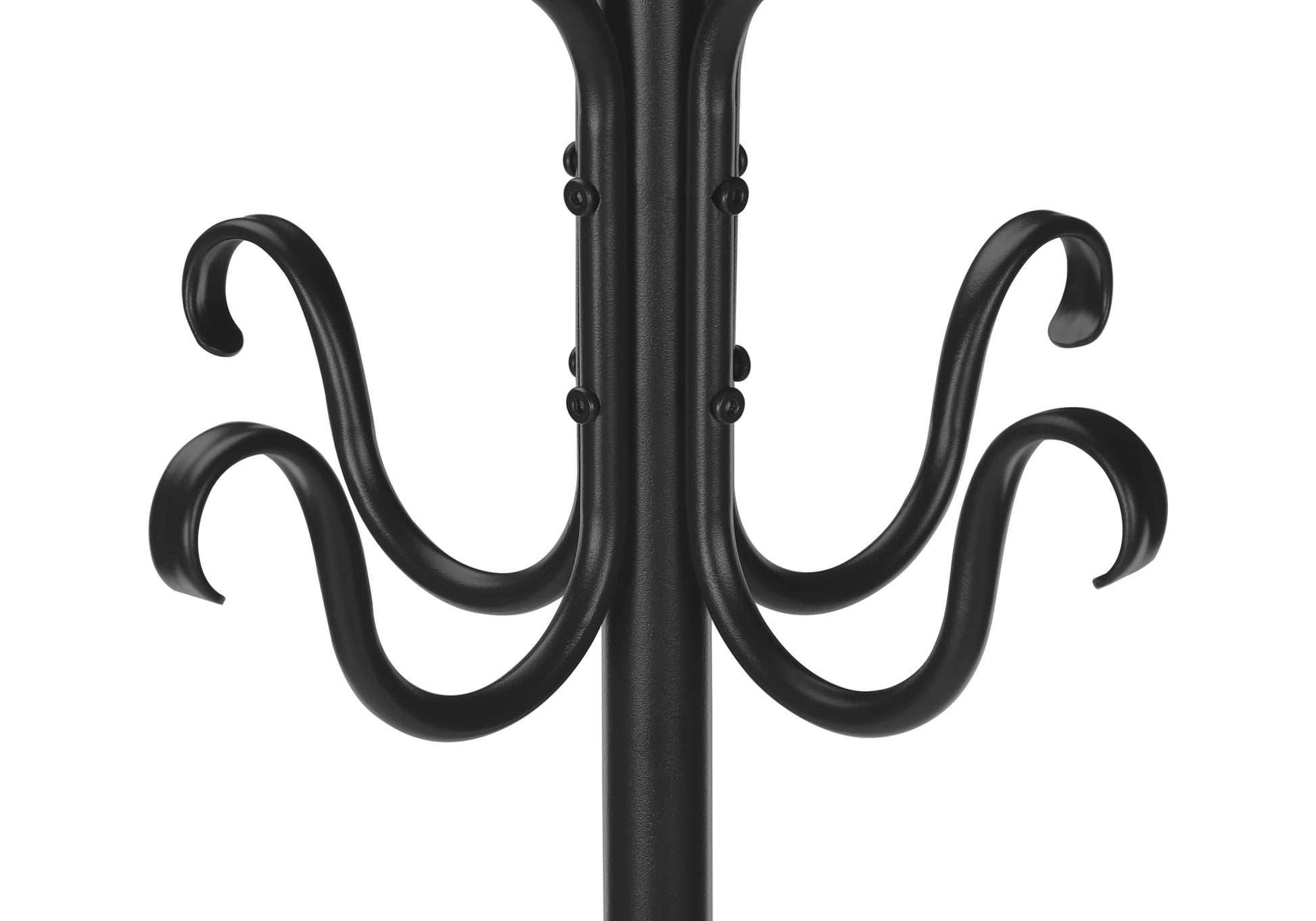 COAT RACK - 74"H / TRADITIONAL HAMMERED BLACK METAL-Coat Rack-DECOROLALA