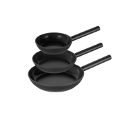 COMBEKK - 3-Piece Skillet Set-Fry Pan-DECOROLALA