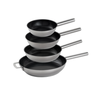 COMBEKK - 4-Piece Ceramic Stainless Steel Skillet Set-Fry Pan-DECOROLALA