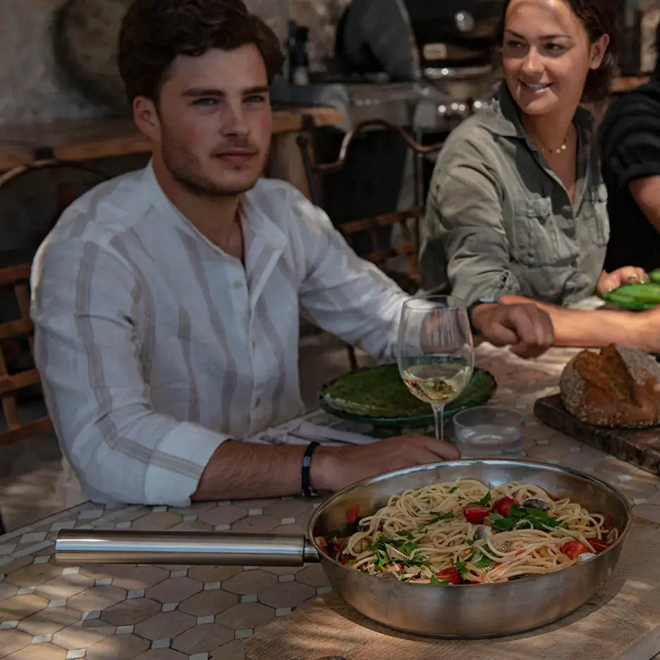 COMBEKK | Stainless Steel Fry Pan 28 cm-Fry Pan-DECOROLALA