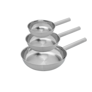 COMBEKK Stainless Steel Fry Pan Set 3-Piece-Fry Pan-DECOROLALA