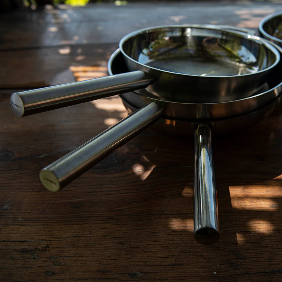 COMBEKK | Stainless Steel Fry Pan Set of 3-Fry Pan-DECOROLALA