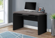 COMPUTER DESK - 48"L / BLACK / GREY TOP-Computer Desk-DECOROLALA