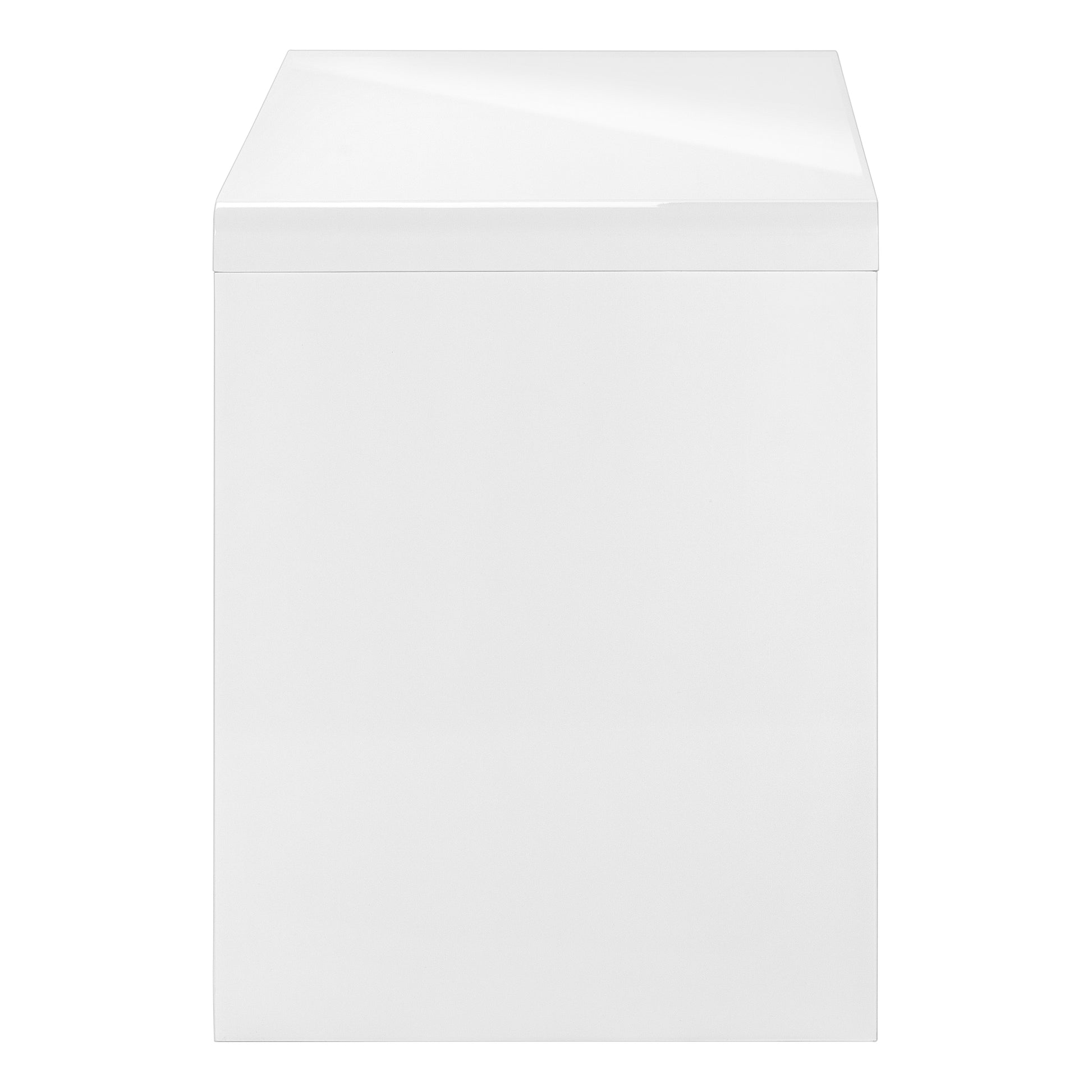 COMPUTER DESK - 48"L / HIGH GLOSSY WHITE / STORAGE DRAWER-Computer Desk-DECOROLALA