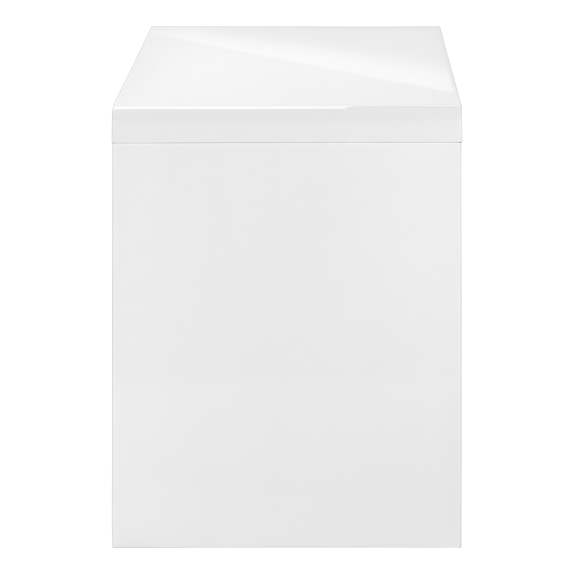 COMPUTER DESK - 48"L / HIGH GLOSSY WHITE / STORAGE DRAWER-Computer Desk-DECOROLALA