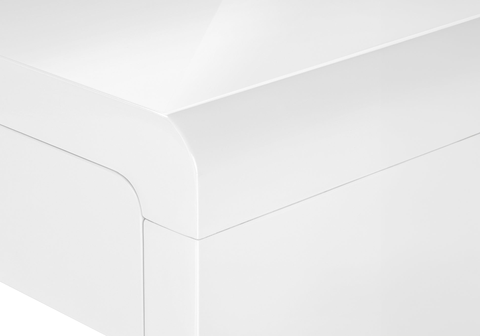 COMPUTER DESK - 48"L / HIGH GLOSSY WHITE / STORAGE DRAWER-Computer Desk-DECOROLALA