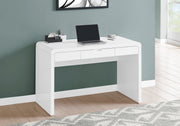 COMPUTER DESK - 48"L / HIGH GLOSSY WHITE / STORAGE DRAWER-Computer Desk-DECOROLALA