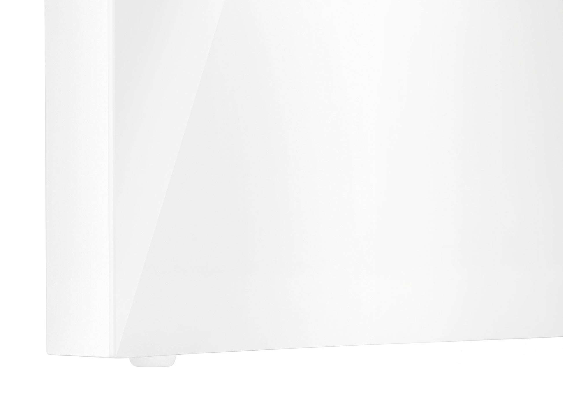 COMPUTER DESK - 60"L / HIGH GLOSSY WHITE L/R FACE DRAWER-Computer Desk-DECOROLALA