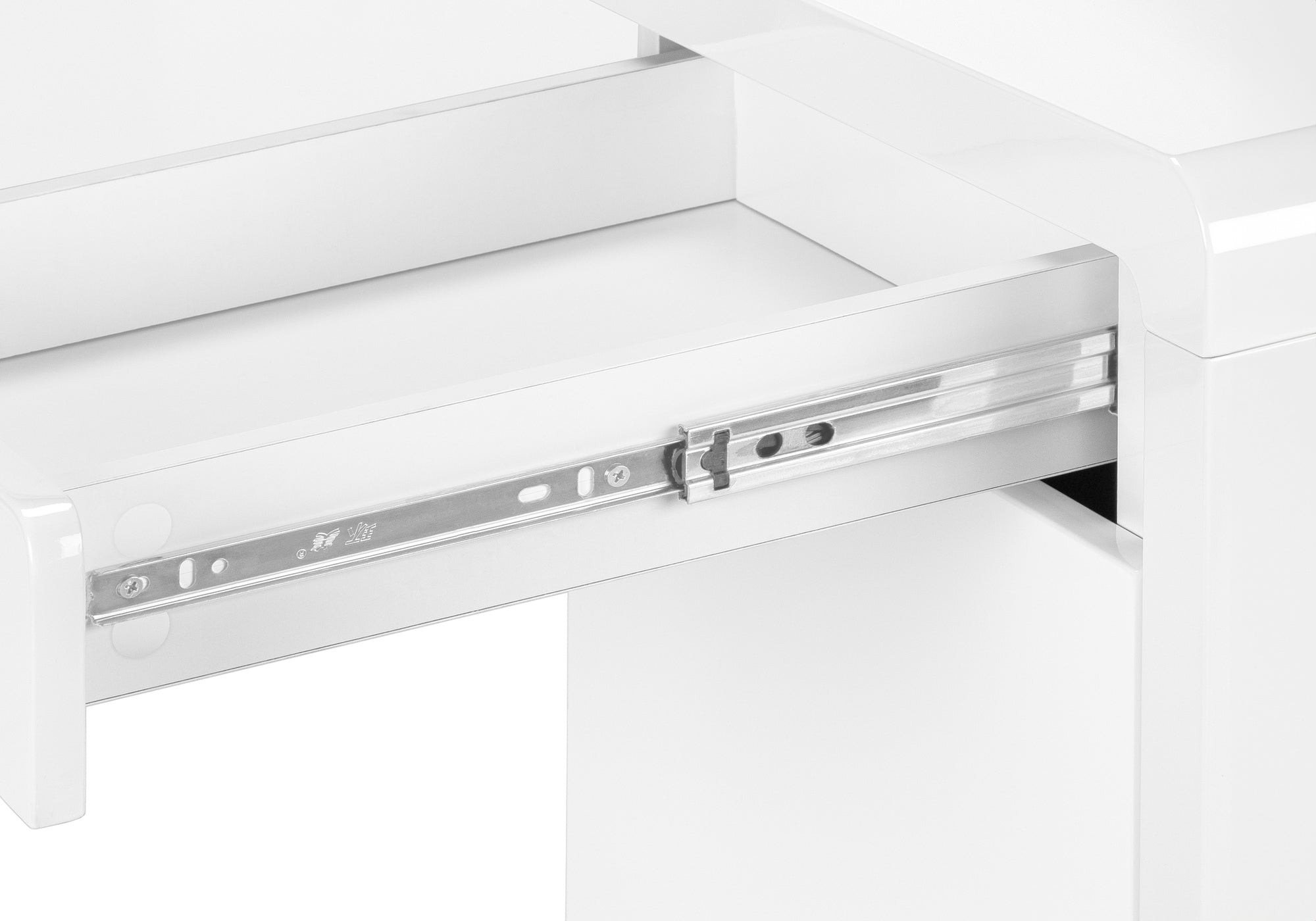 COMPUTER DESK - 72"L / HIGH GLOSSY WHITE LEFT/ RIGHT FACE-Computer Desk-DECOROLALA