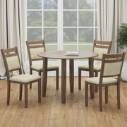 CONRAD-5PC DINING SET-WALNUT-DECOROLALA