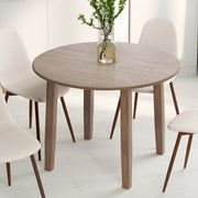 CONRAD-ROUND DINING TABLE-WALNUT-Dining Table-DECOROLALA