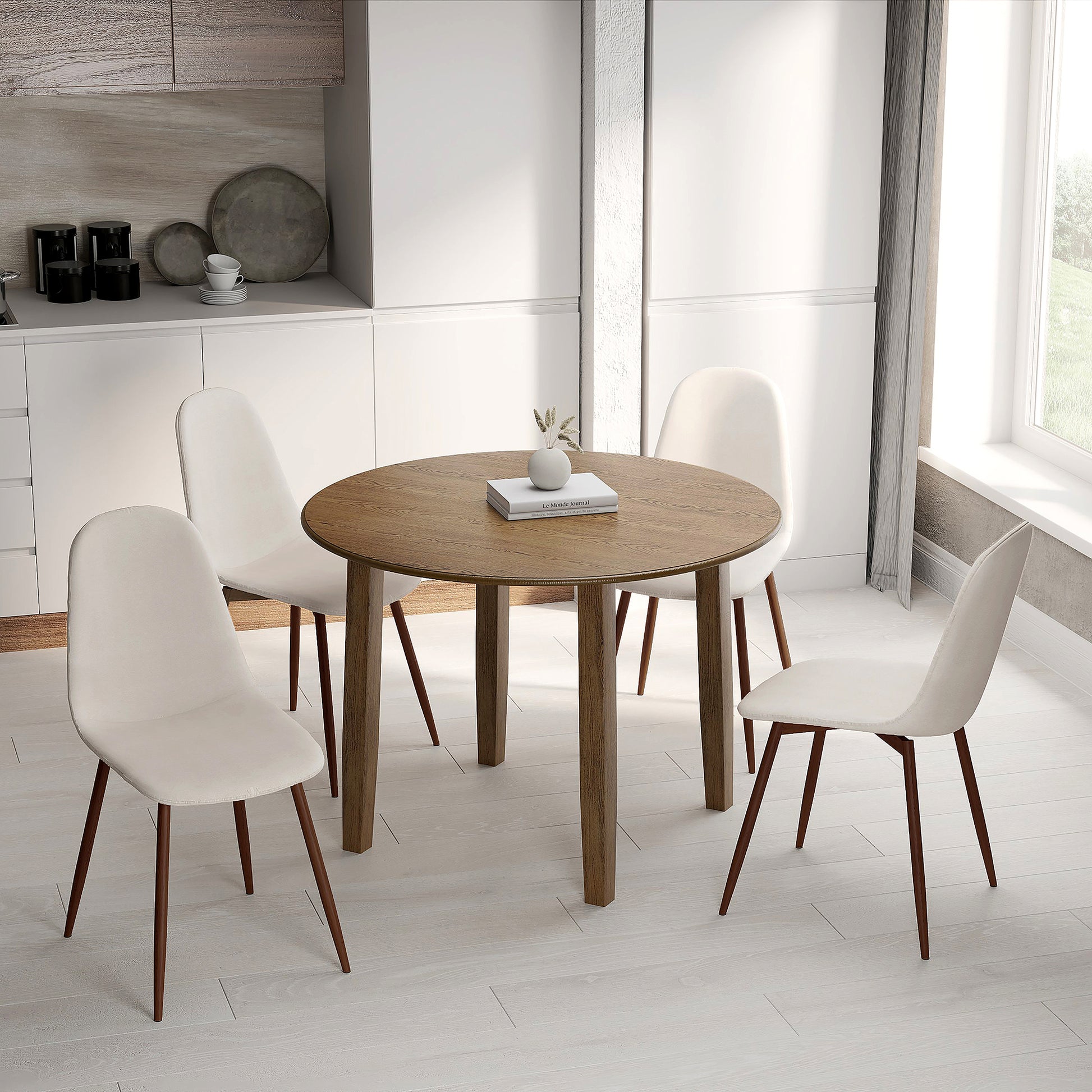 CONRAD WAL_LYNA BG-5PC DINING SET-Dining Set-DECOROLALA