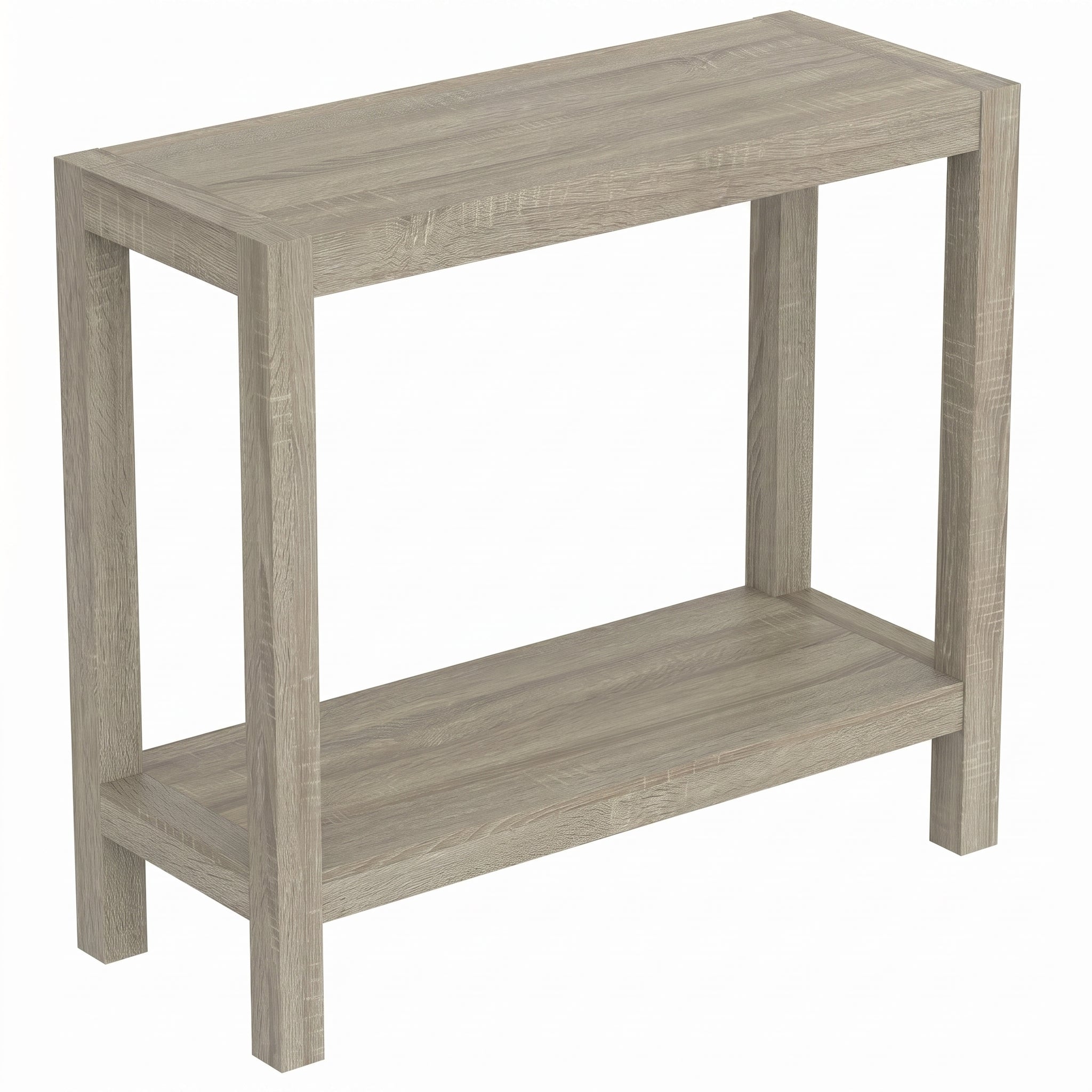 CONSOLE TABLE 26" DARK TAUPE 1 SHELF MDF-Consoles-DECOROLALA