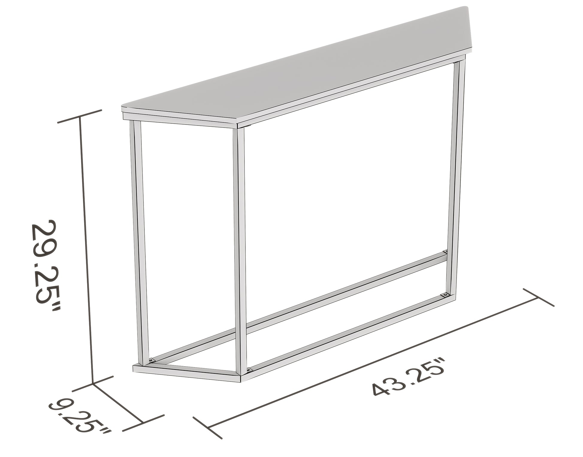 CONSOLE TABLE 44" Marble White Gold Metal-Consoles-DECOROLALA