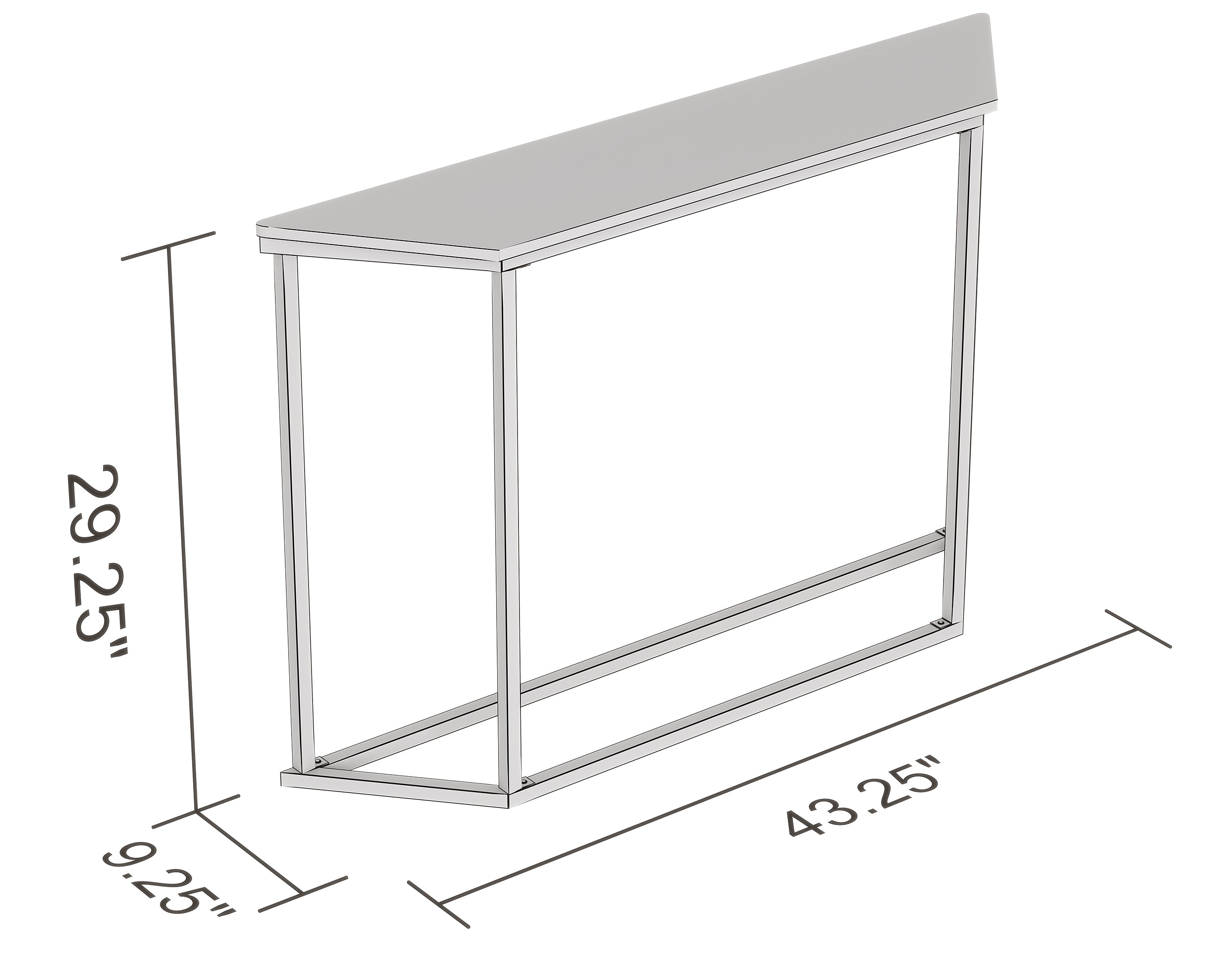 CONSOLE TABLE 44" Marble White Gold Metal-Consoles-DECOROLALA