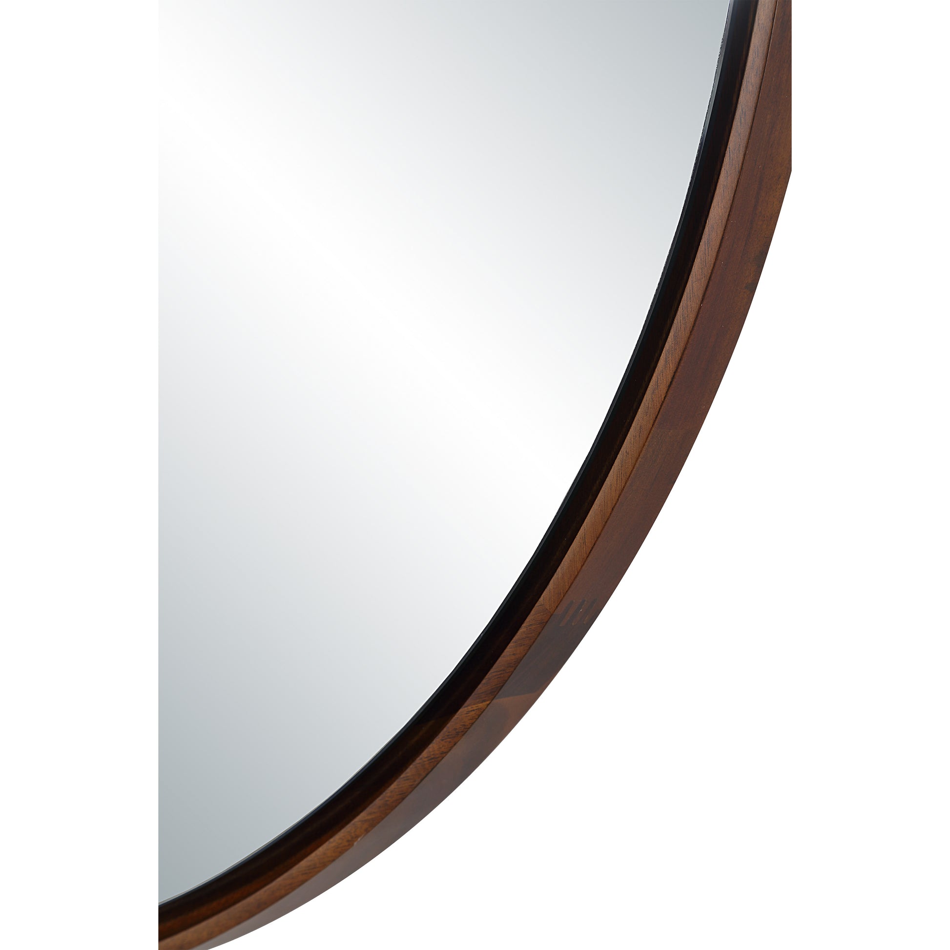 Cabiria 36" H x 36" W Wall Mirror, Brown-Mirror-DECOROLALA