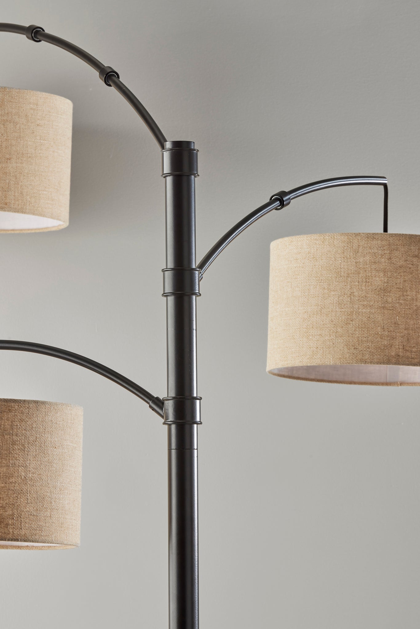 Cabo Arc Floor Lamp - 3 Arms Dark Bronze 82"-Lighting-DECOROLALA