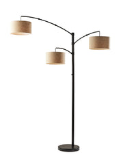 Cabo Arc Floor Lamp - 3 Arms Dark Bronze 82"-Lighting-DECOROLALA