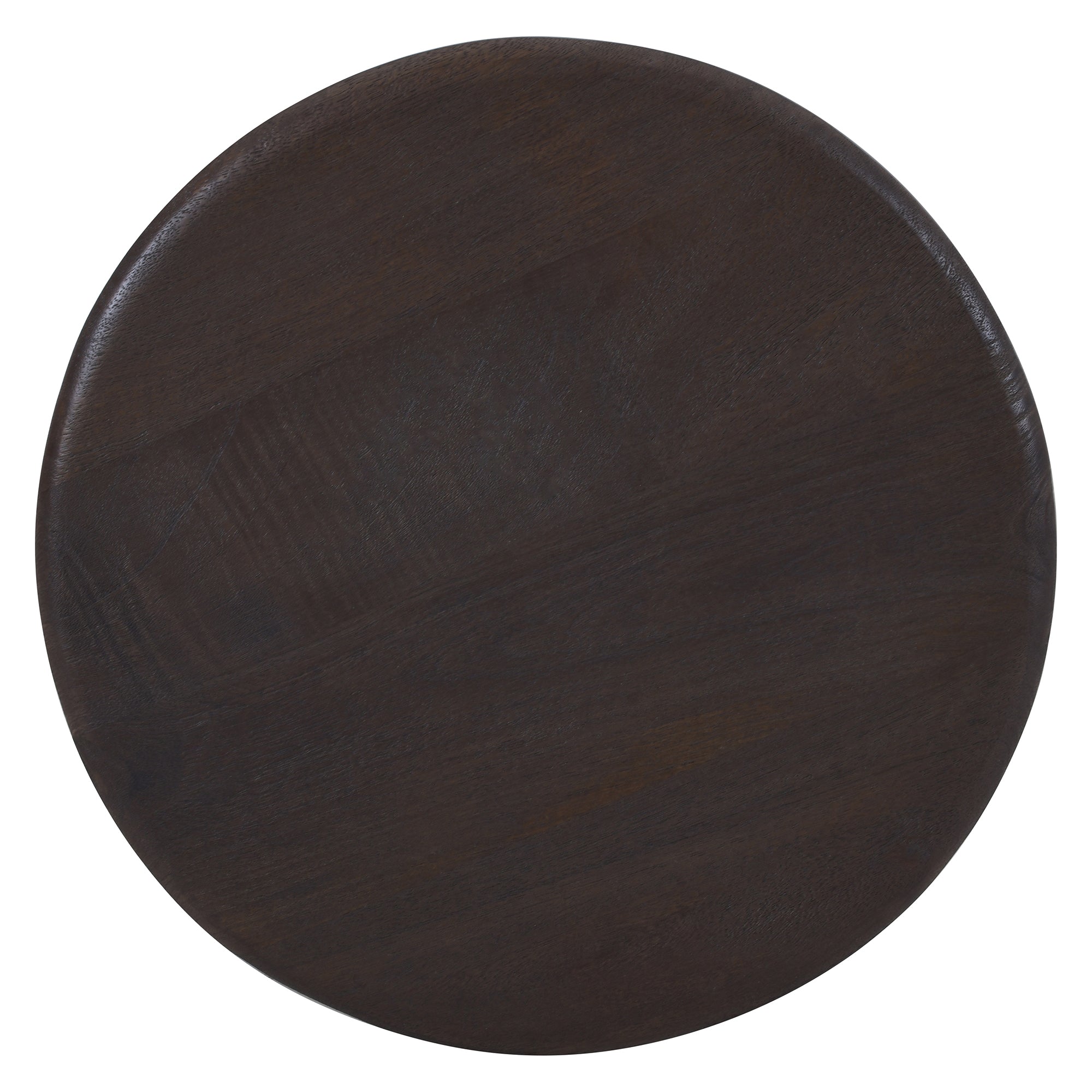 Cabot Accent Table - Mocha Solid Mango Wood 18"-DECOROLALA