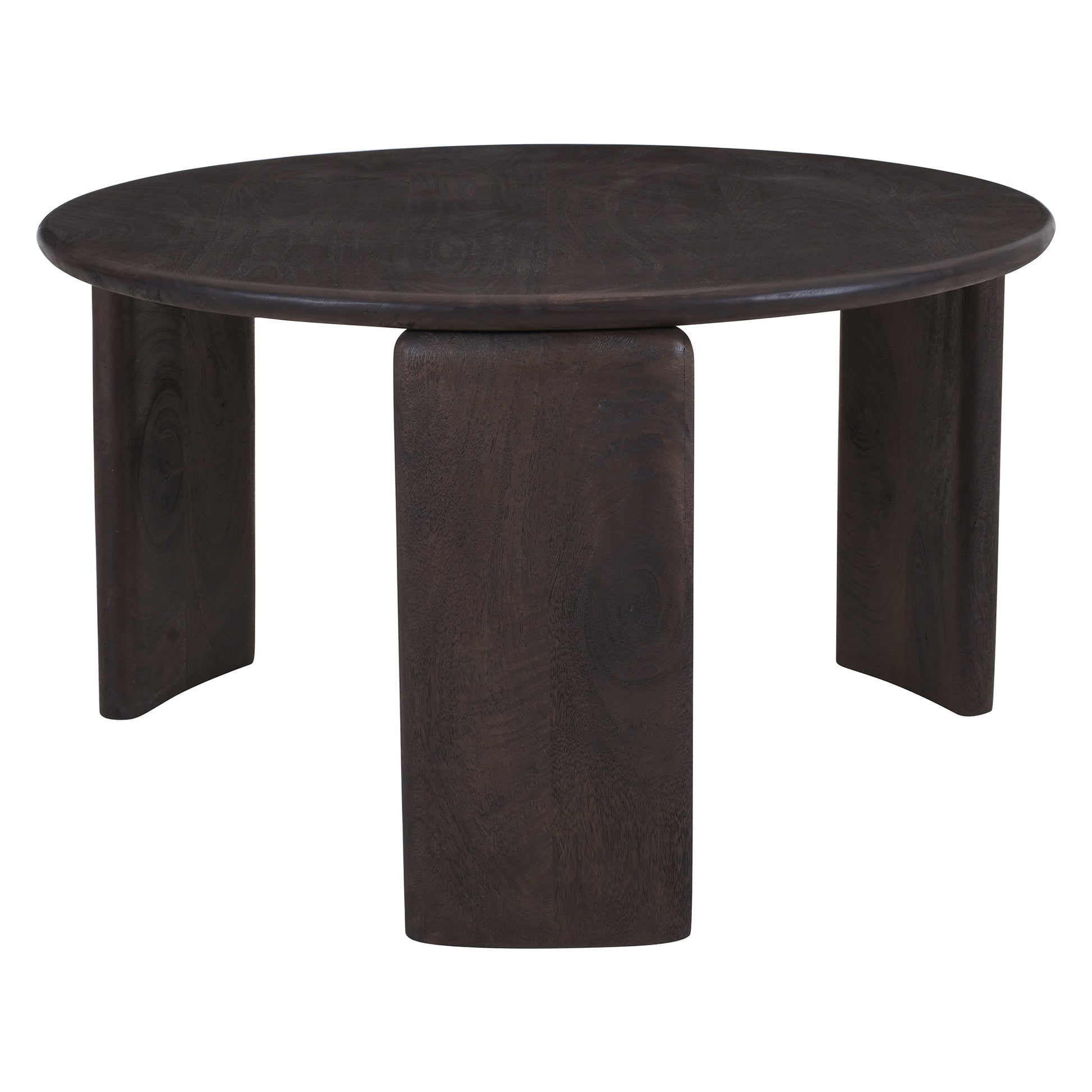 Cabot Coffee Table - Solid Mango Wood Mocha Finish-DECOROLALA